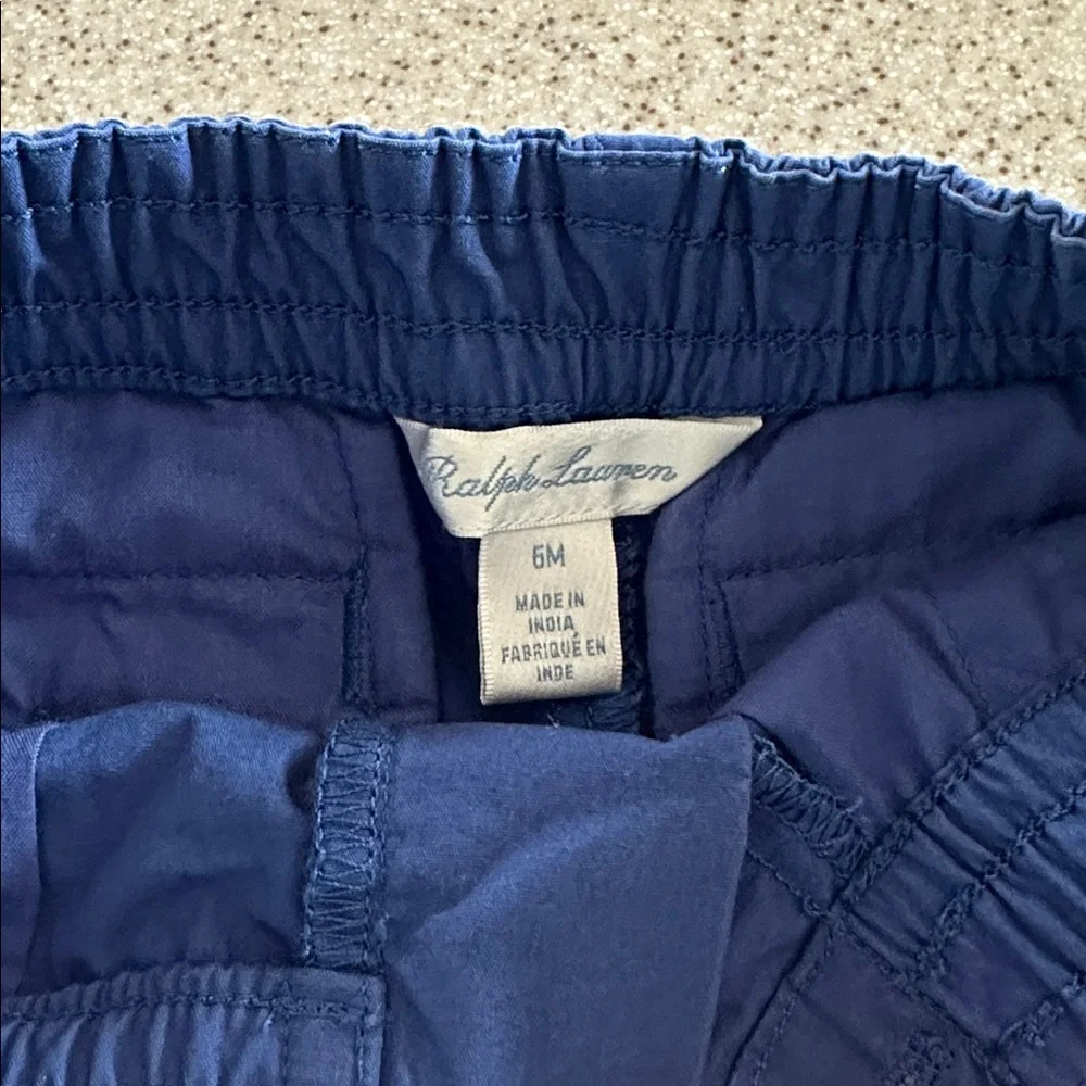 Ralph Lauren, Polo rider logo Blue Shorts size 6 months